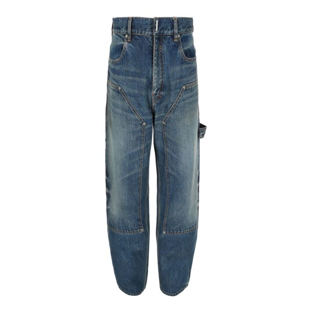 Givenchy Faded Carpenter Jeans Blue Mens